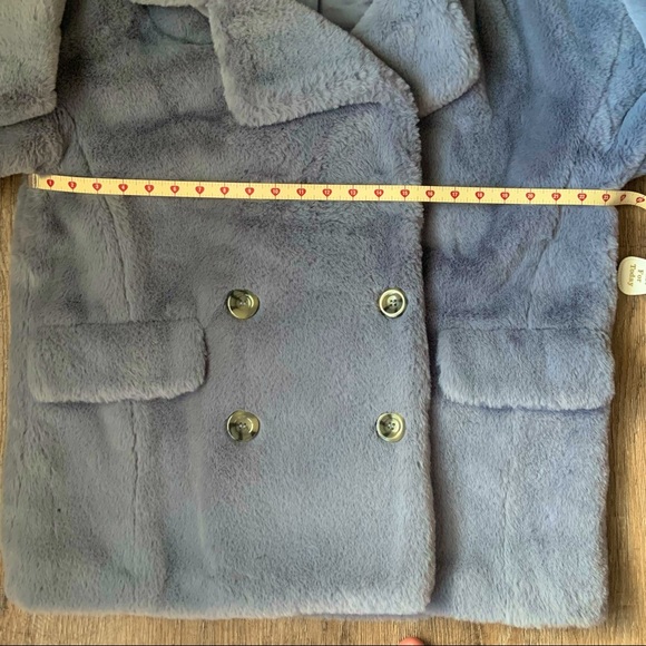 Free People Faux fur Button front Jacket Medium - Picture 9 of 16